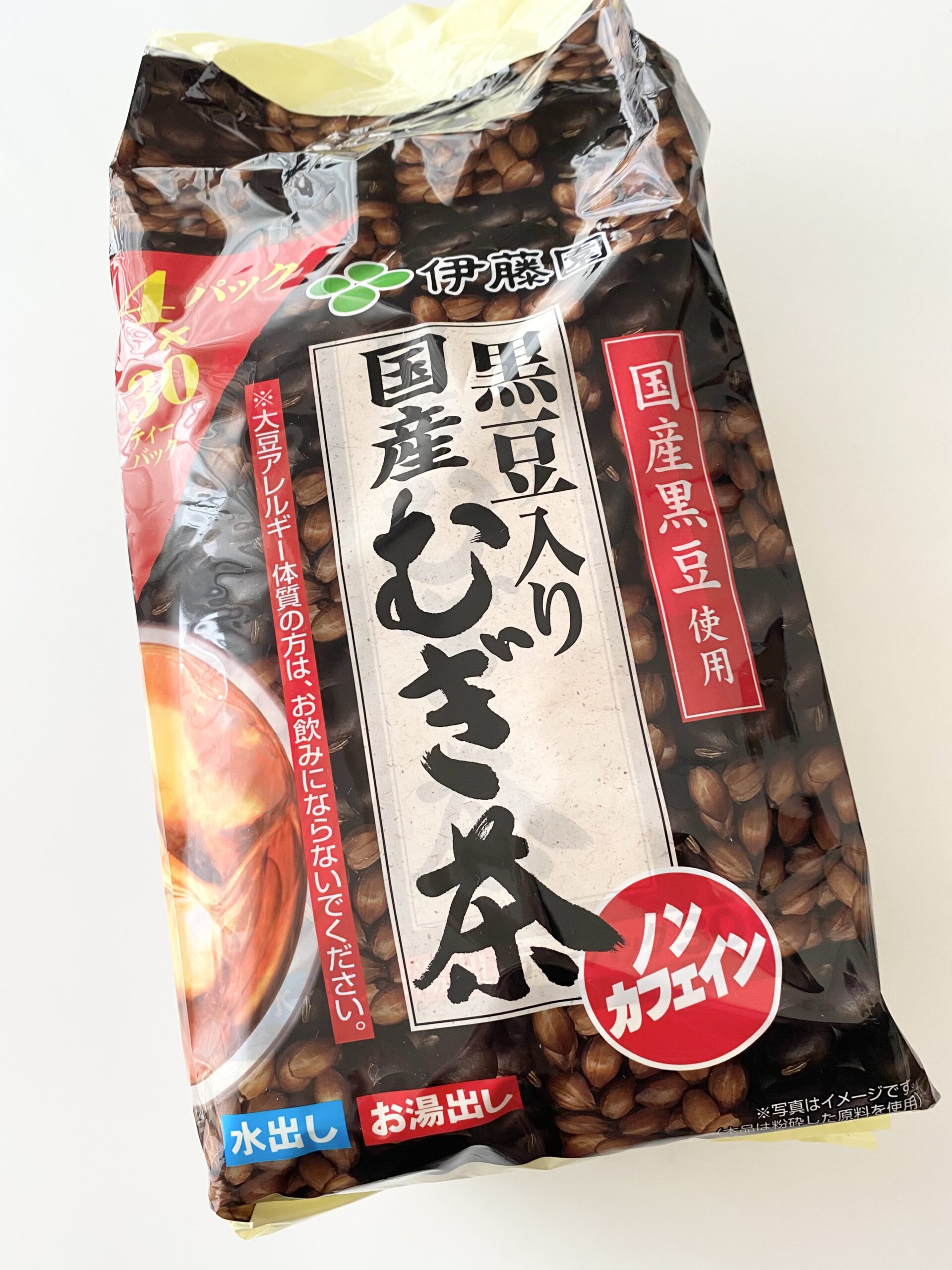 伊藤園 黒豆入り国産むぎ茶 エコティーバッグ １袋（１００バッグ